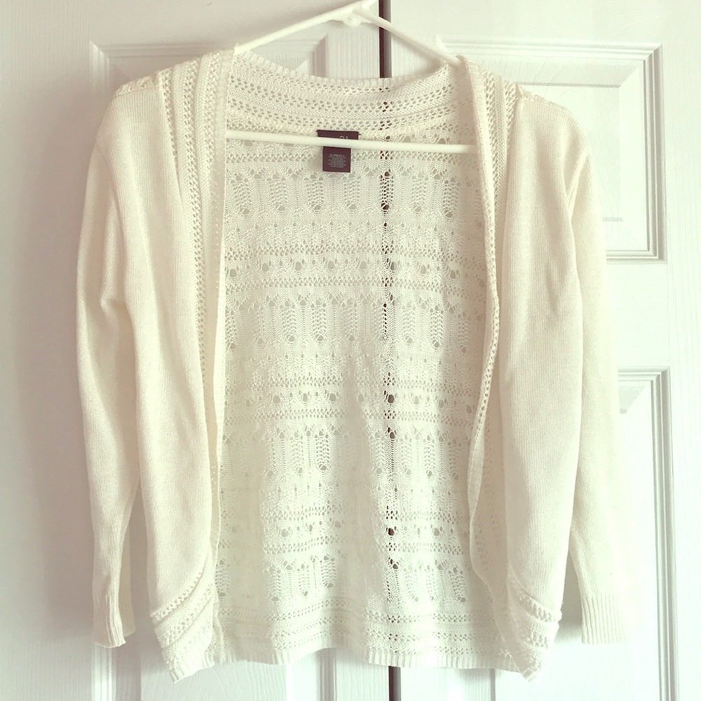 Off-White Cardigan Sweater